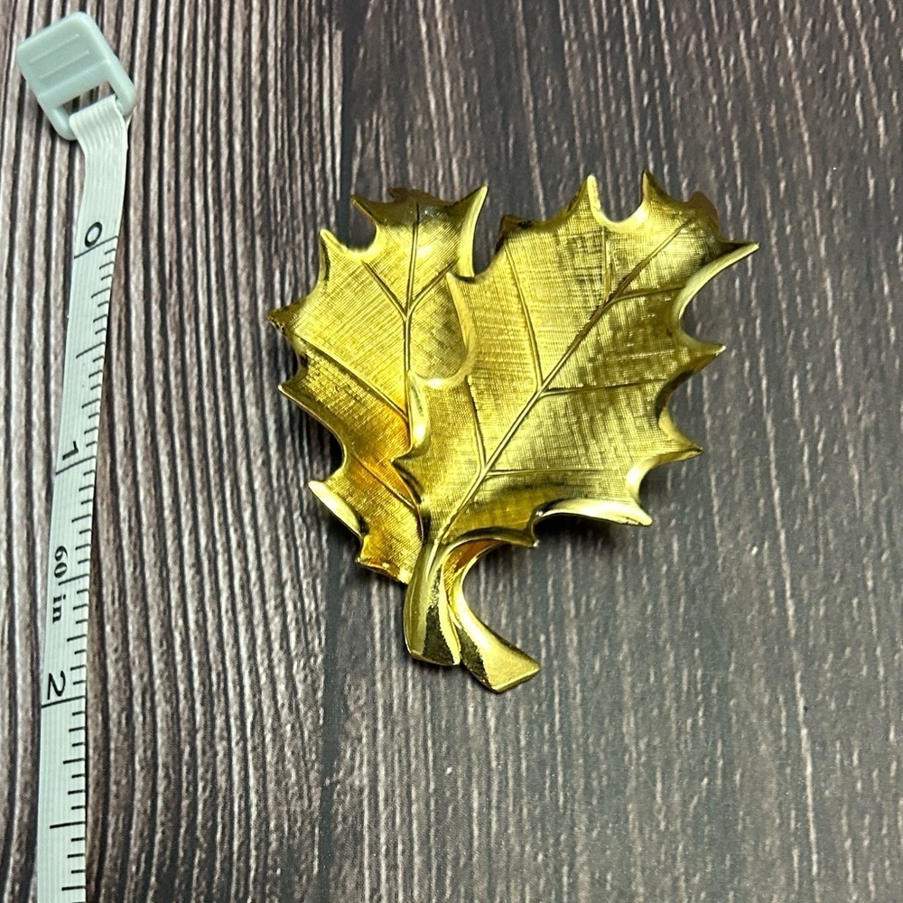 Gold Leaf Brooch